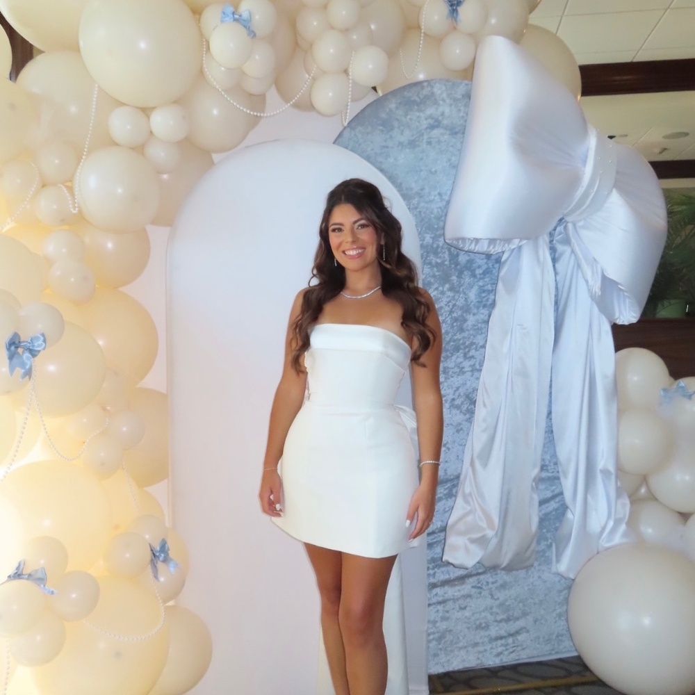 White elegant dress